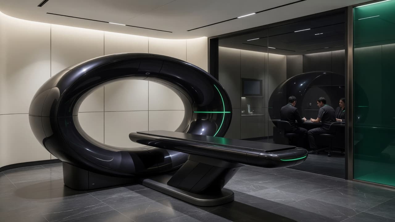 Advanced diagnostic imaging system in a modern clinical suite