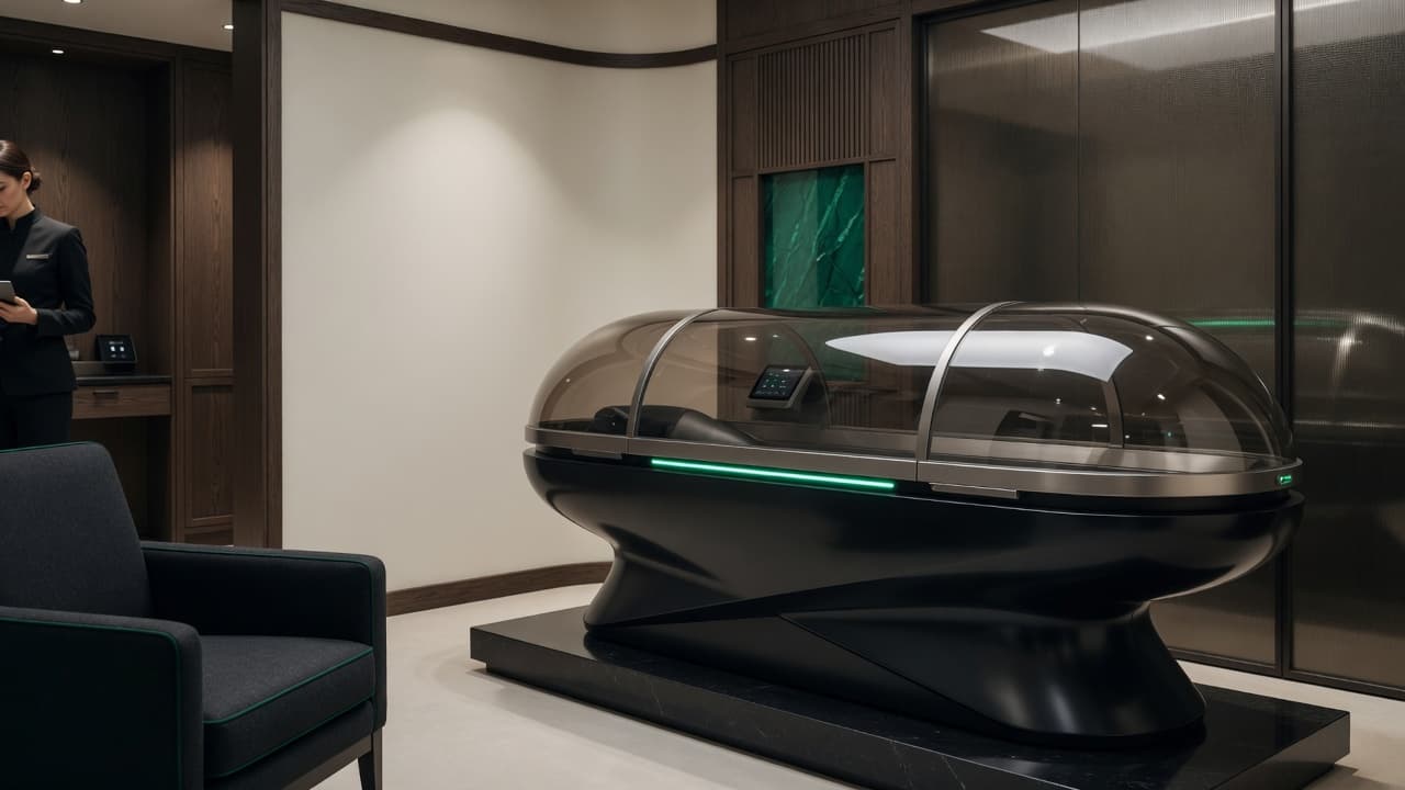 Premium wellness technology in a contemporary treatment space